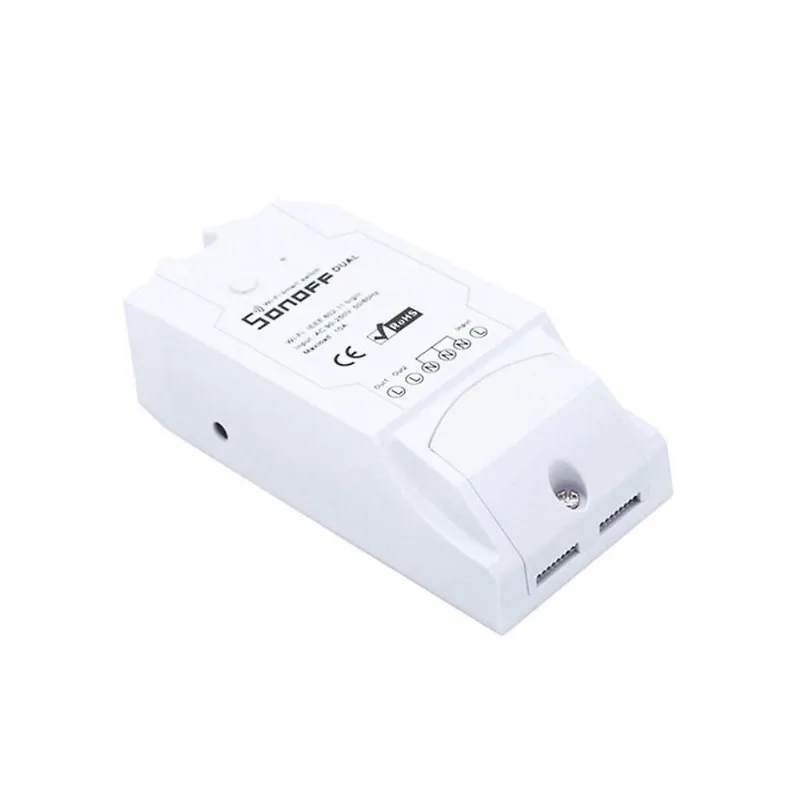 Sonoff dual wifi módulo swtich inteligente sem fio abs shell soquete para diy casa