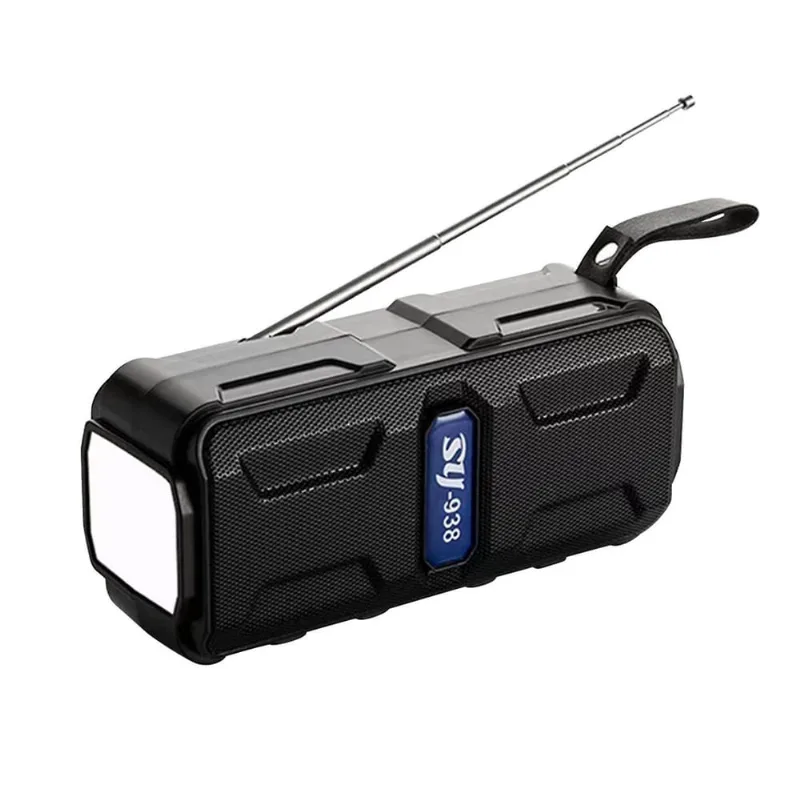 Luz de áudio solar Bluetooth Lanterna ao ar livre Bluetooth 5.1radio Alto-falante de cartão multifuncional Rádio fm Alto-falante portátil