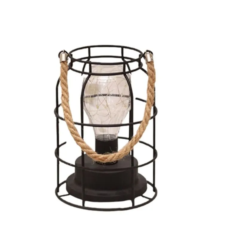 Lanterna led de metal alimentada por bateria, luz sem fio com lâmpada estilo edsion led. Ótimo para casamentos, festas, pátio, eventos para ambientes fechados