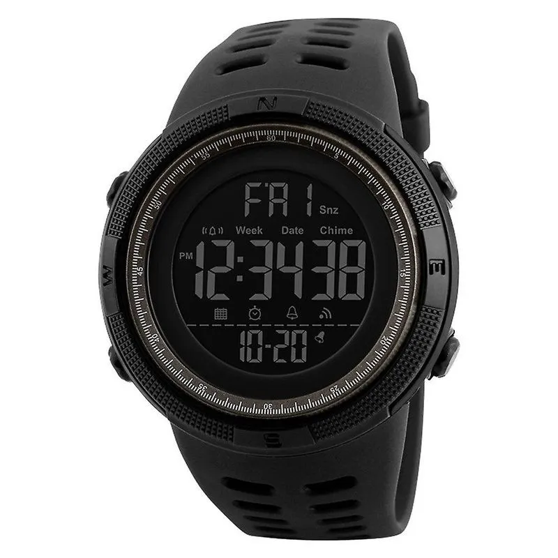 Skmei-1251 Relógios masculinos à prova d'água Casual Led Digital Outdoor Sports Watch