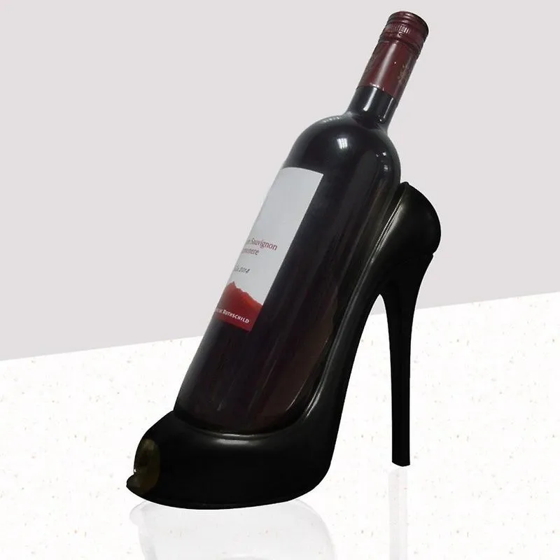 Suporte de garrafa de sapato de salto alto para vinho Armazenamento Decoração de festa de casamento Ornamento Gif