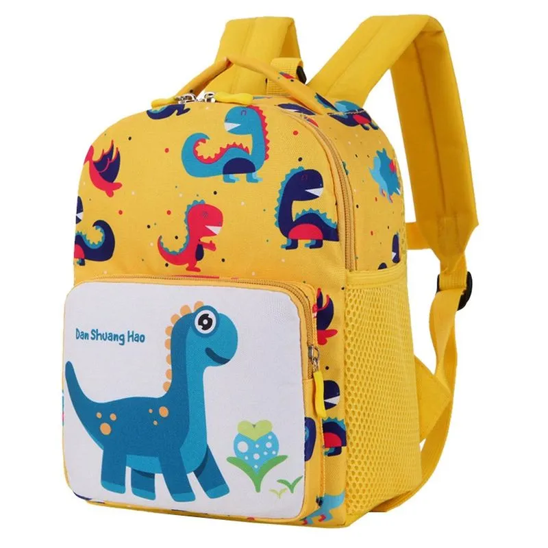Mochila pequena anti-perdida Mochila infantil de desenho animado de dinossauro do jardim de infância