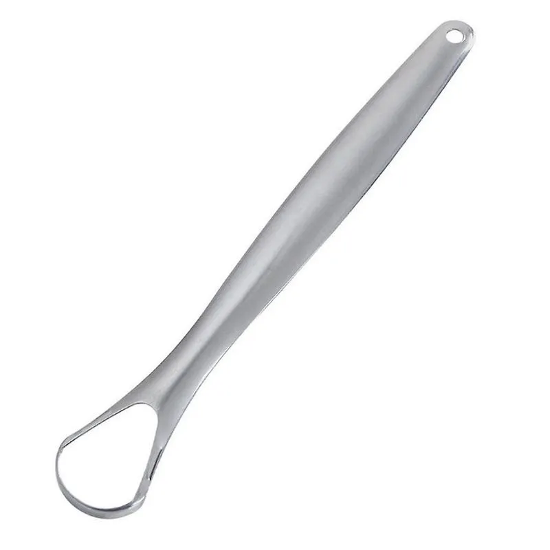 Limpador de língua raspador limpador de aço inoxidável limpeza de respiração fresca higiene bucal