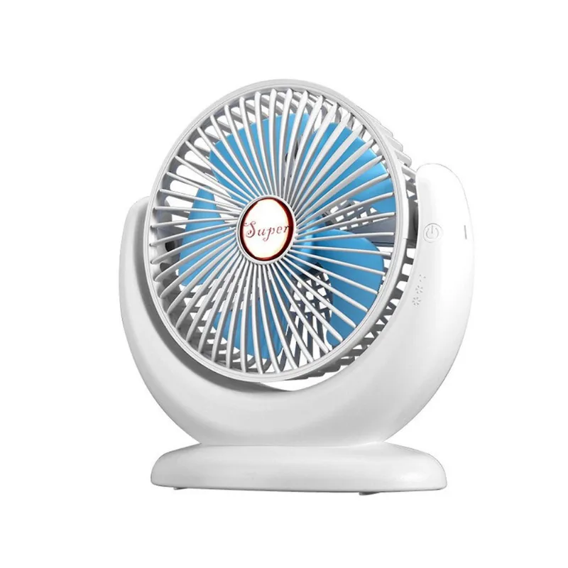 Ventilador de mesa pequeno Usb, Ventilador de mesa portátil de 3 velocidades, pequeno ventilador C-ooling por USB Plug In, Ventilador de mesa rotativo