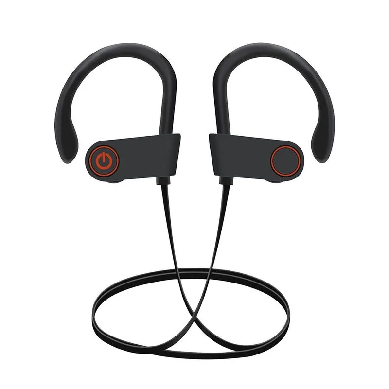 Fone de ouvido Bluetooth Fone de ouvido esportivo com gancho de ouvido True Stereo 5.0 Business Heavy Bass