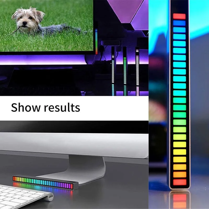 Rgb Sound Pickup Luz ambiente Led Strip-rhythm Light Música Atmosfera Luz