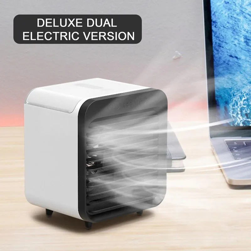 Mini ventilador de umidificador usb spray portátil desktop refrigerador de ar para acampamento ao ar livre, mesa de estudante, viagem em casa e escritório