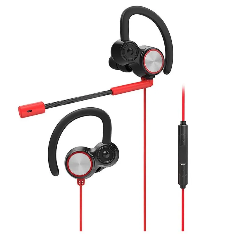 Fone de ouvido intra-auricular Gaming Voice Microfone duplo