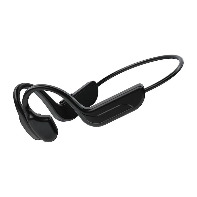 Fones de Ouvido Bluetooth Esportivos à Prova D'água com Condução Óssea e Microfone Integrado