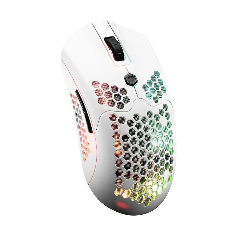 X2 12000dpi Modo Duplo Mouse para jogos com fio/sem fio 7 teclas oco para fora Rgb Light