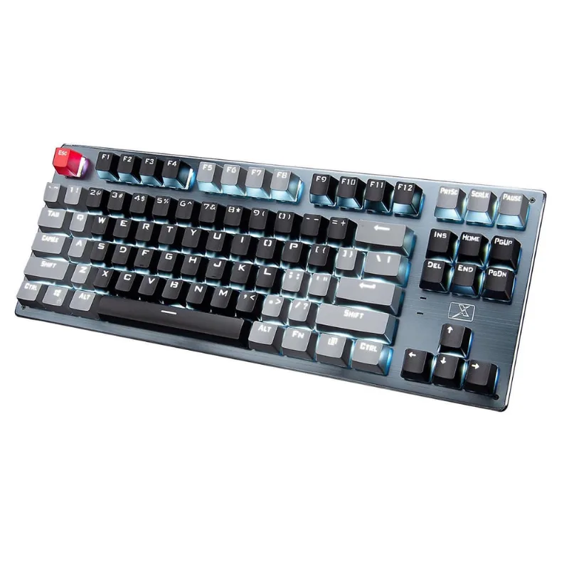 Teclado mecânico 87 Teclas Bluetooth Usb Wireless Type-c Três Modo Retroiluminado