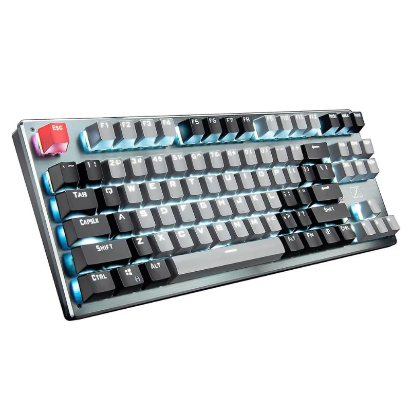Teclado mecânico 87 Teclas Bluetooth Usb Wireless Type-c Três Modo Retroiluminado