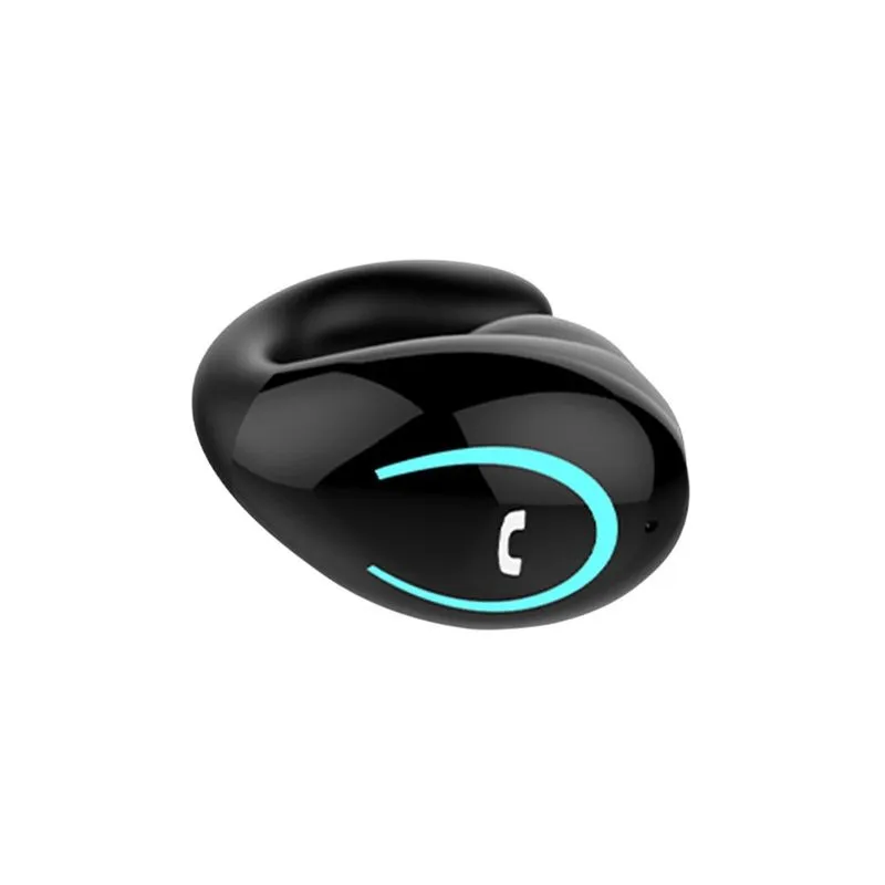 Fone de ouvido bluetooth 5.0 sem fio mini brinco único clip-on impermeável carro esportivo pendurado fones de ouvido