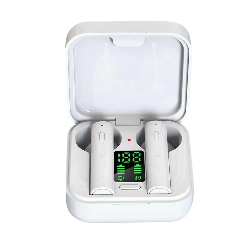 Fone de ouvido Bluetooth sem fio X50 Esportes In-ear Led Espelho Display digital Redução de ruído Alto valor