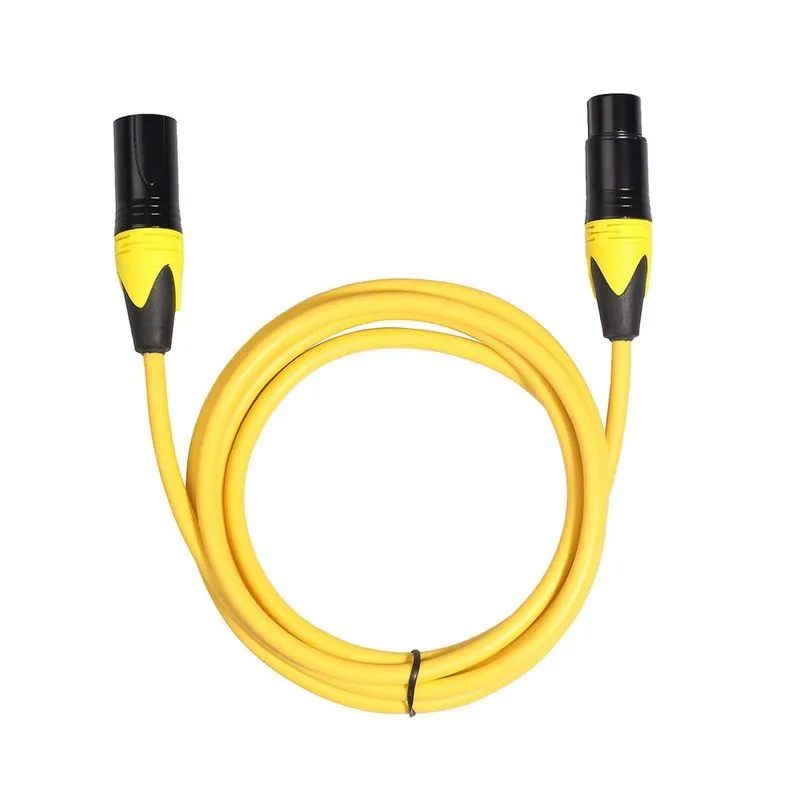 5pc cabo colorido xlr macho para fêmea cabo de áudio blindado microfone mixer