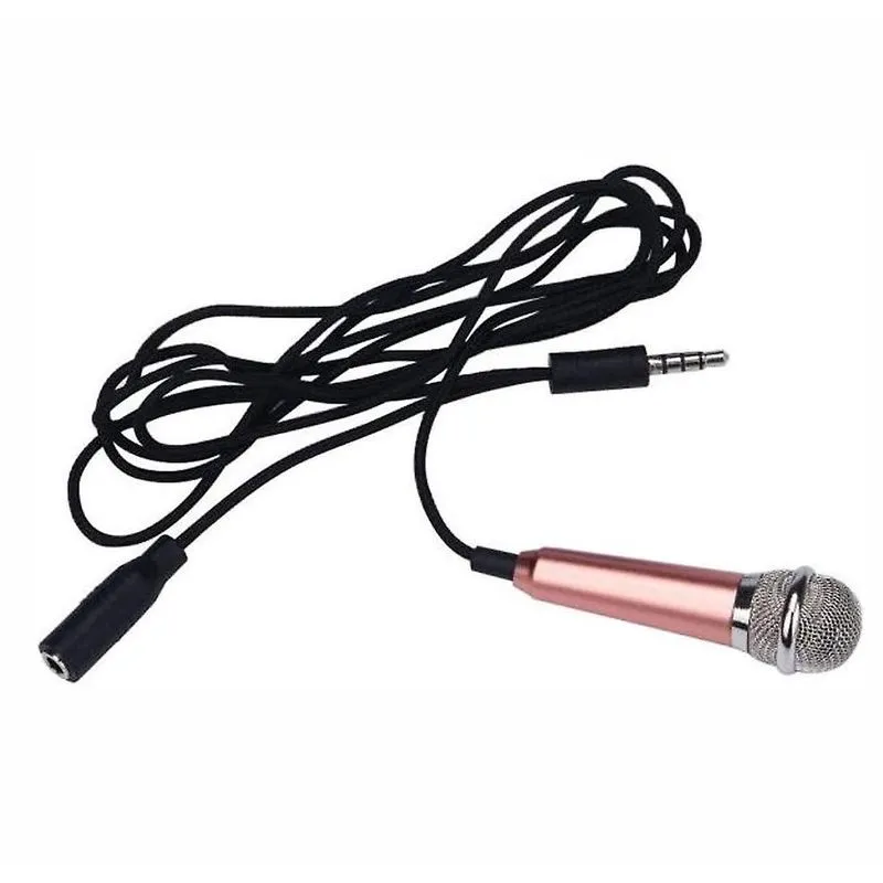 Mini Microfone Microfone Vocal/Instrumento Portátil Para Telemóveis Laptops Telemóveis