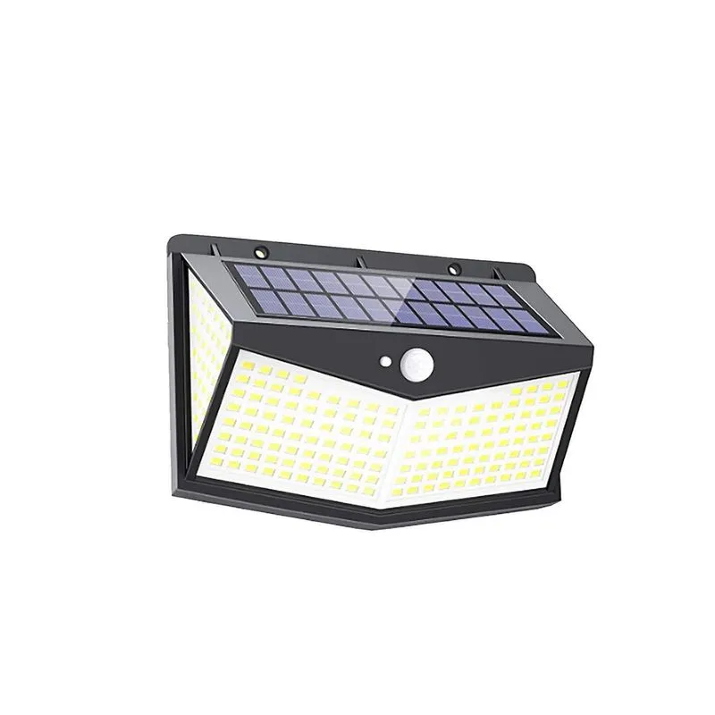 Lâmpada Sensor Solar New 212 Led 1 Conjuntos De 10h Iluminação Ultra Longa Quatro Lados Brilham