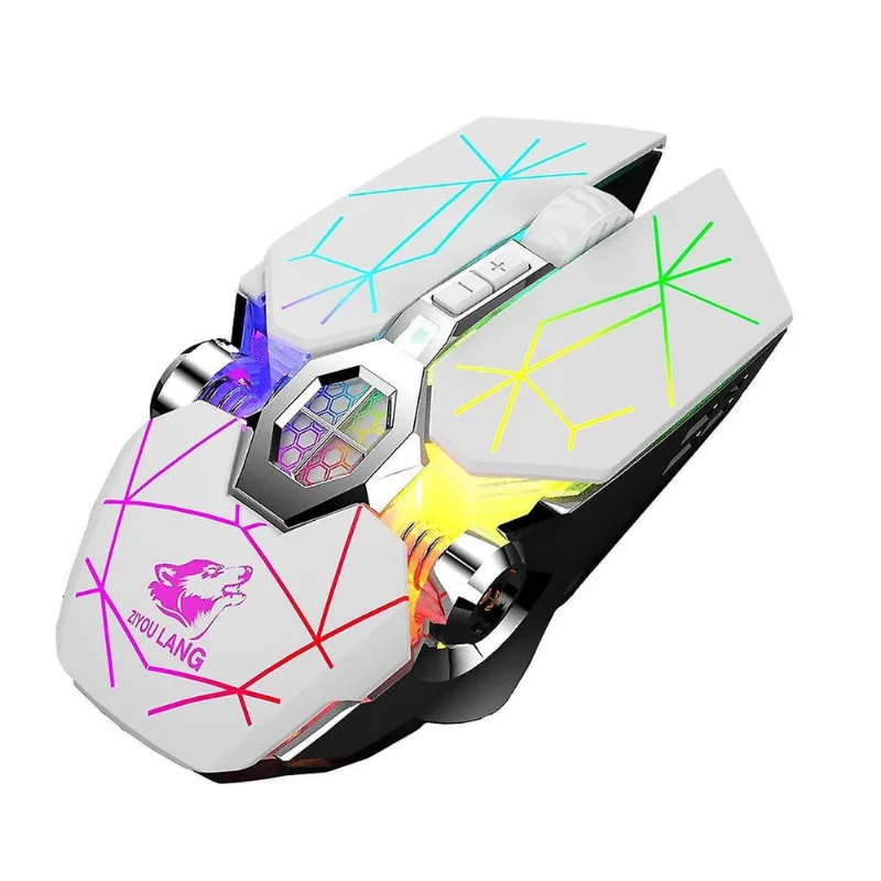 Mouse para jogos sem fio X13 Modo duplo 2.4g + Bluetooth Usb Recarregável Gamer