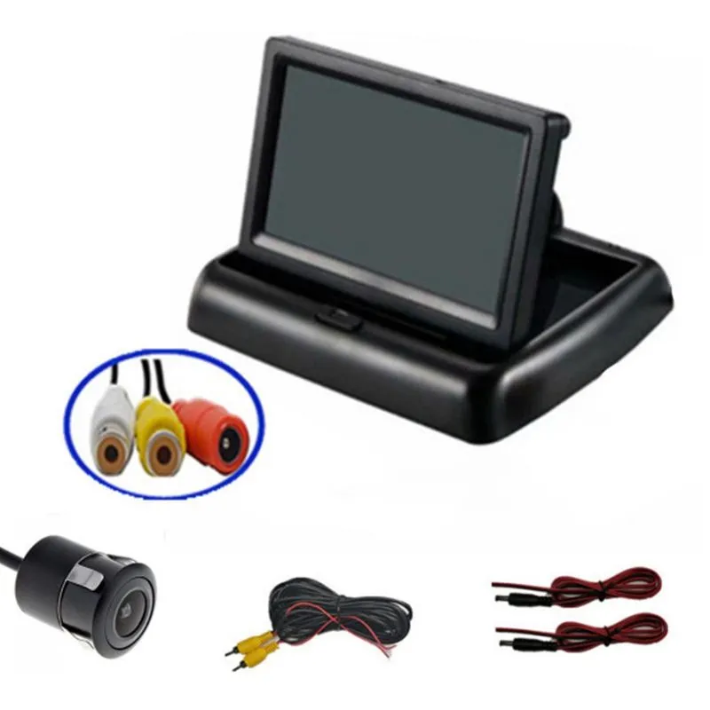 Monitor de carro Monitor de 4.3in Para Câmera de Visão Traseira Dobrável Cor Tft Lcd 4.3in Tela Hd Para Carro Invertendo