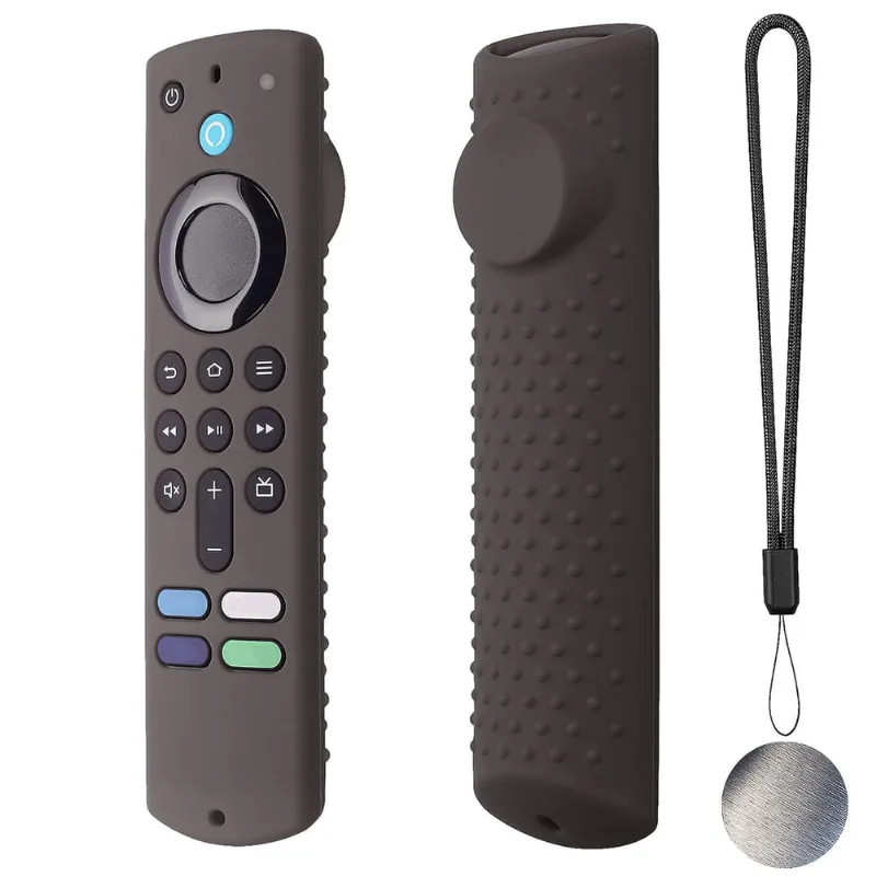 Capa protetora de silicone para Fire TV Stick (3ª geração com Dolby Vision Dolby-atmos remoto à prova de choque antiderrapante universal