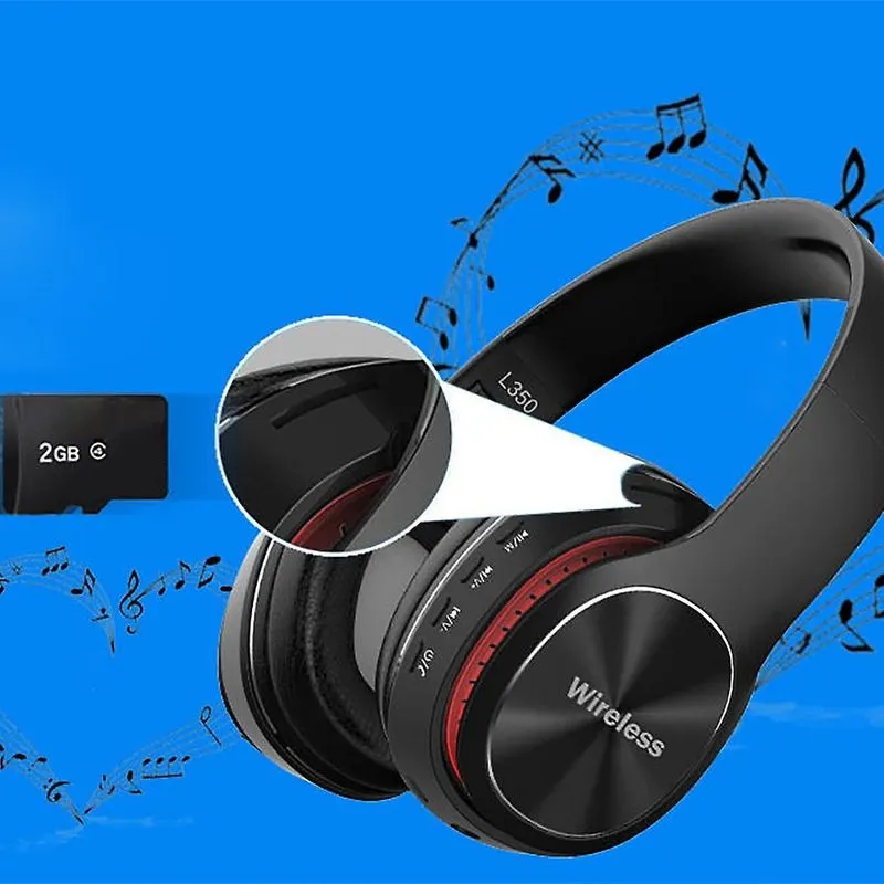 Fone de ouvido sem fio Bluetooth 4.1 Fones de ouvido estéreo dobráveis com microfone embutido
