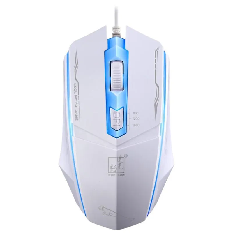 Leopardo leve 199 com fio usb luz fotoelétrica jogo mouse computador casa