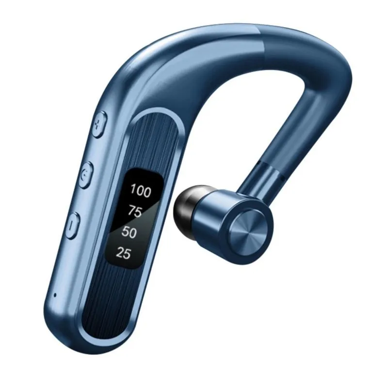Fone de ouvido bluetooth fone de ouvido sem fio v5.0 15 hrs ultraleve fones de ouvido display digital em fones de ouvido para celular portátil