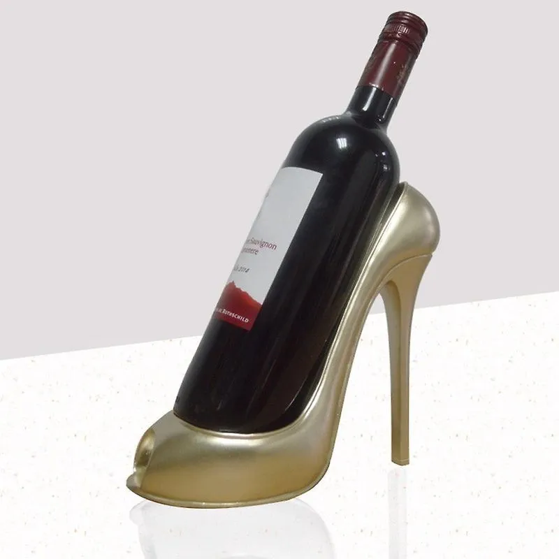 Suporte de garrafa de sapato de salto alto para vinho Armazenamento Decoração de festa de casamento Ornamento Gif
