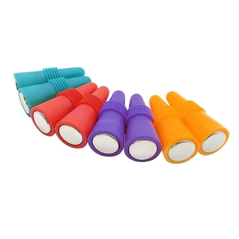 Rolha de garrafa de vinho de silicone reutilizável 8pcs rolha de garrafa de bebida rolha de vinho