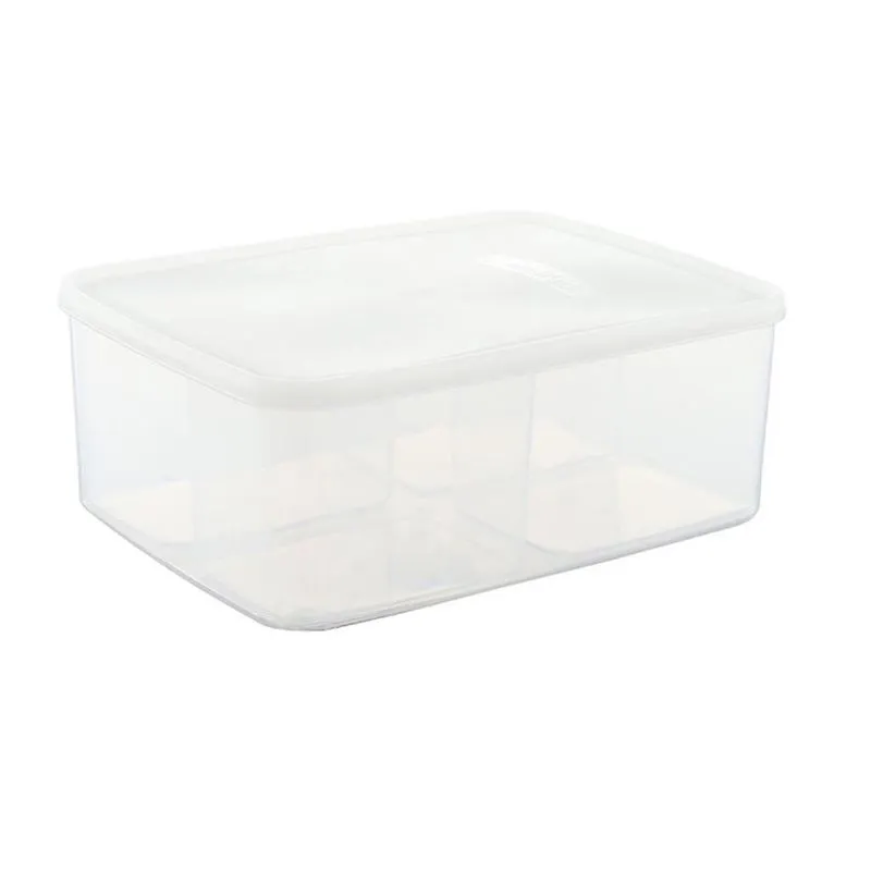 Caixa de armazenamento de geladeira Recipiente de alimentos Cozinha Organizador de geladeira Freez