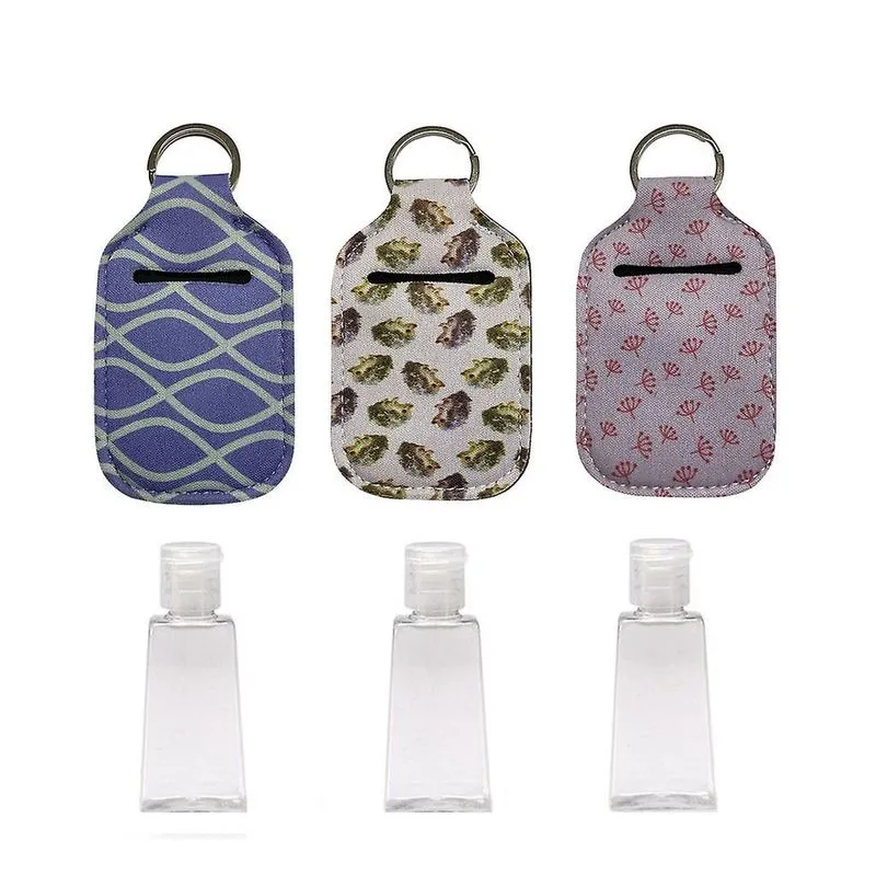 Conjunto de garrafas de desinfetante para as mãos30ml Garrafa de armazenamento de desinfetante
