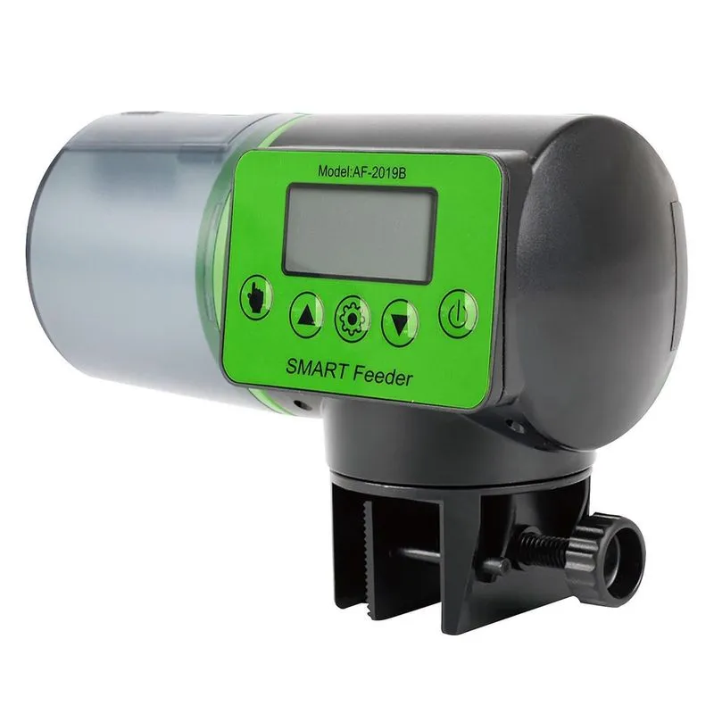 Alimentador automático de tanque de peixes Alimentador automático de temporização inteligente Alimentador de peixes dourados de aquário Alimentador de peixes