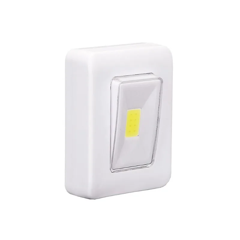 A espiga conduzida da luz da noite conduziu a luz sem corda da parede do interruptor a pilhas sob Cabine