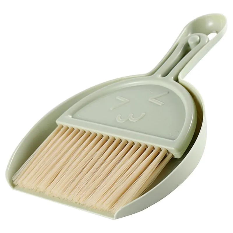 Mini escova de limpeza de mesa escova de limpeza pequena e conjunto de pá de lixo