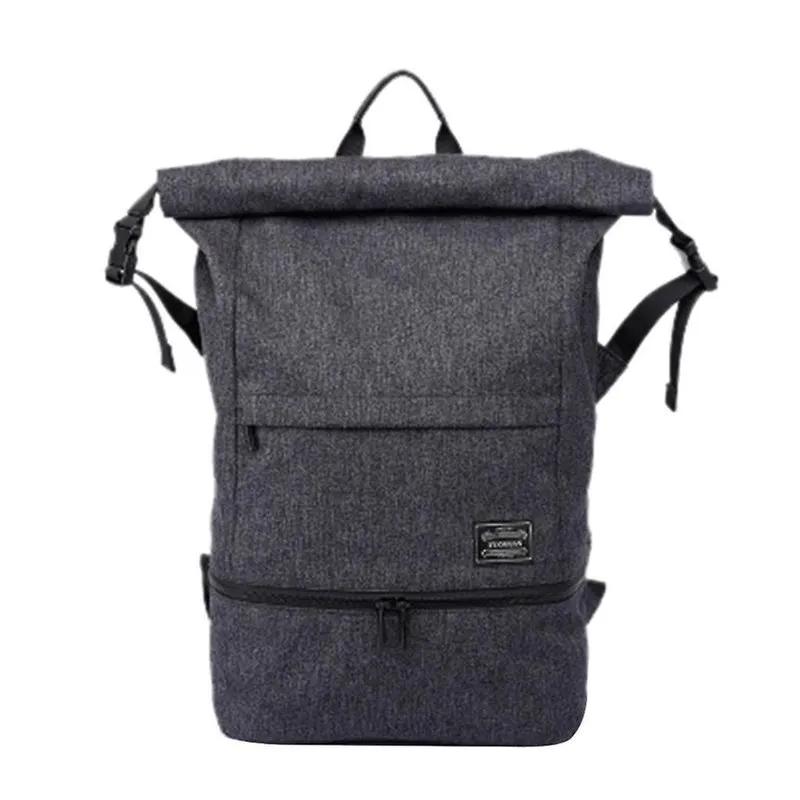 Mochila masculina Bolsa de ginástica Design 3 em 1 com compartimento para sapatos à prova d'água e leve