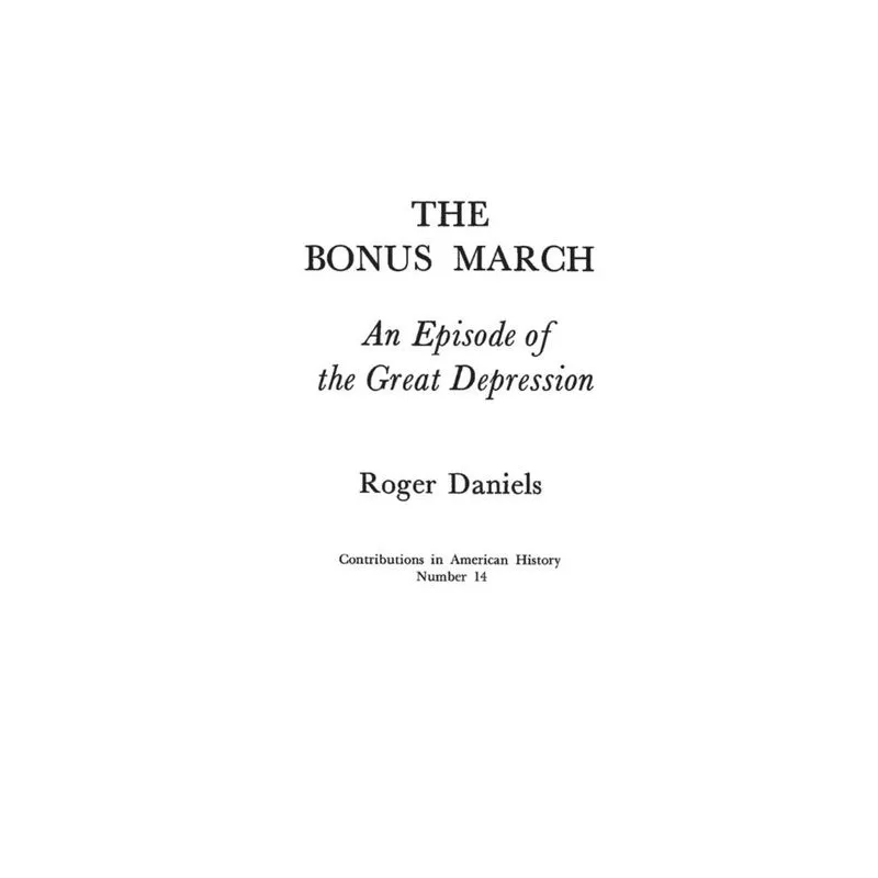 The Bonus March