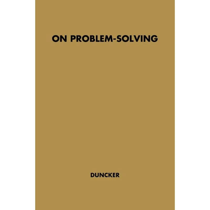 On Problem-Solving.