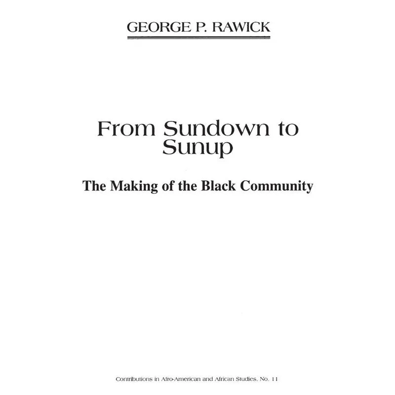 From Sundown to Sunup