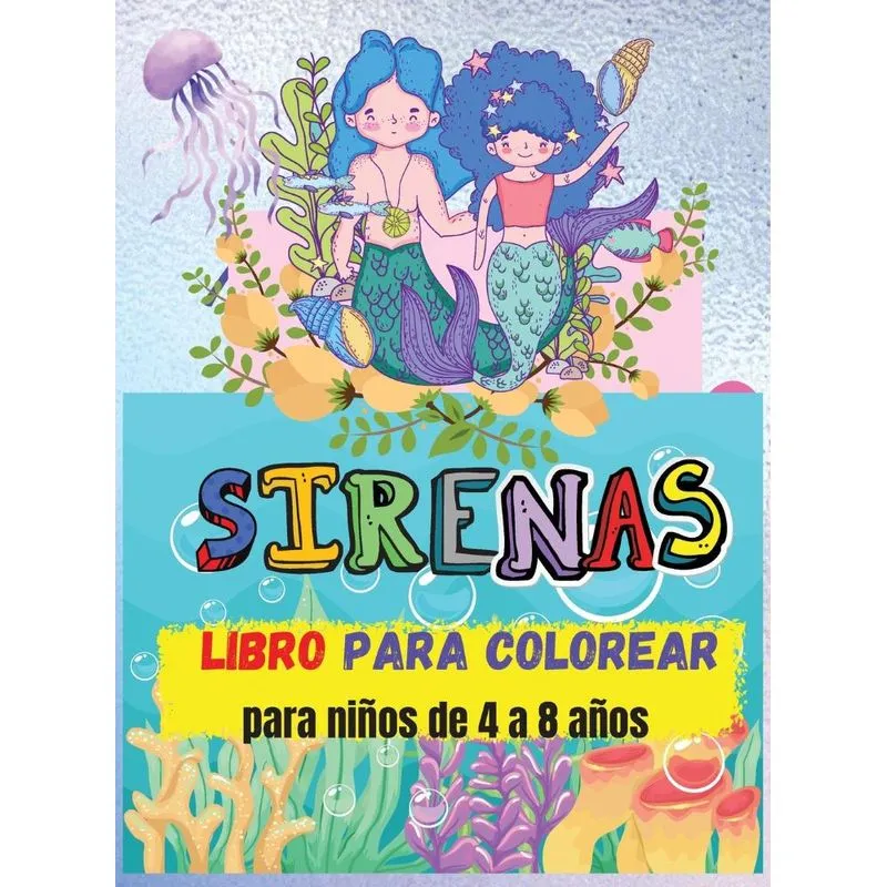 Libro Para Colorear De Sirenas
