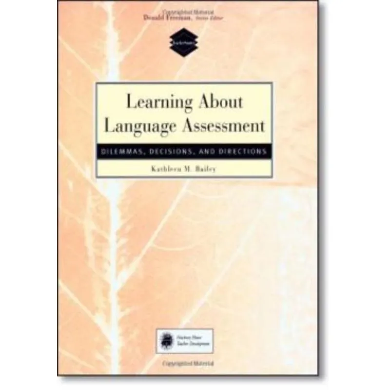 Learning About Language Assessment