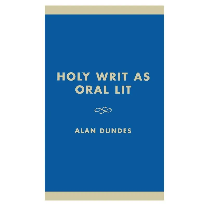Holy Writ as Oral Lit
