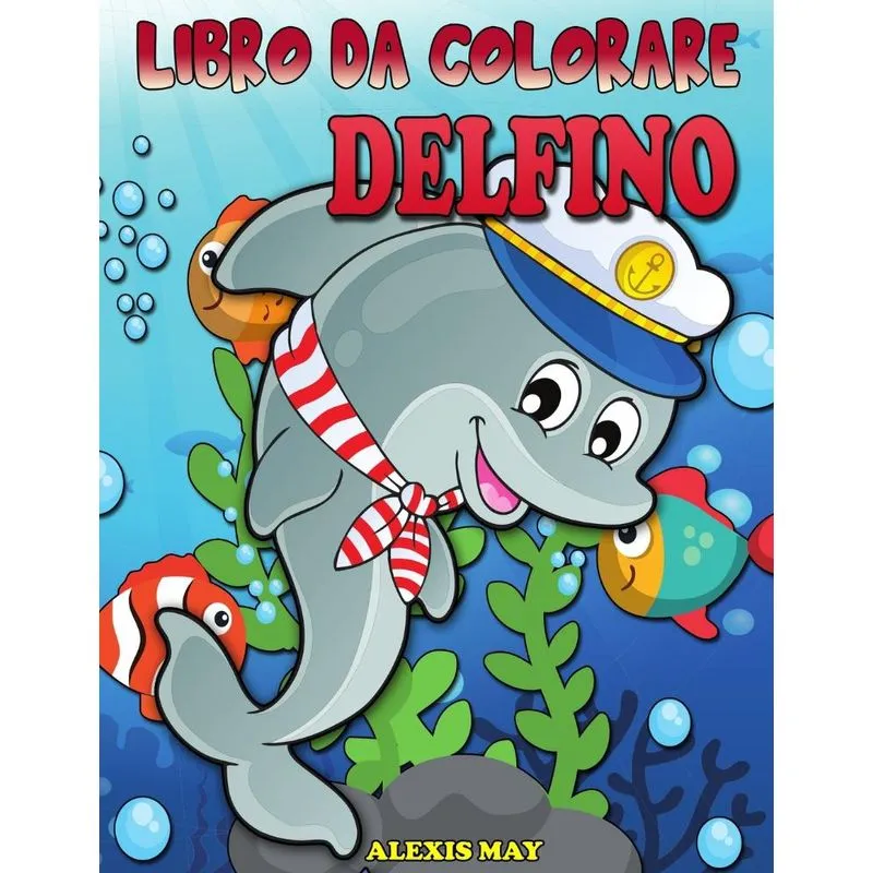 Libro da Colorare Delfino