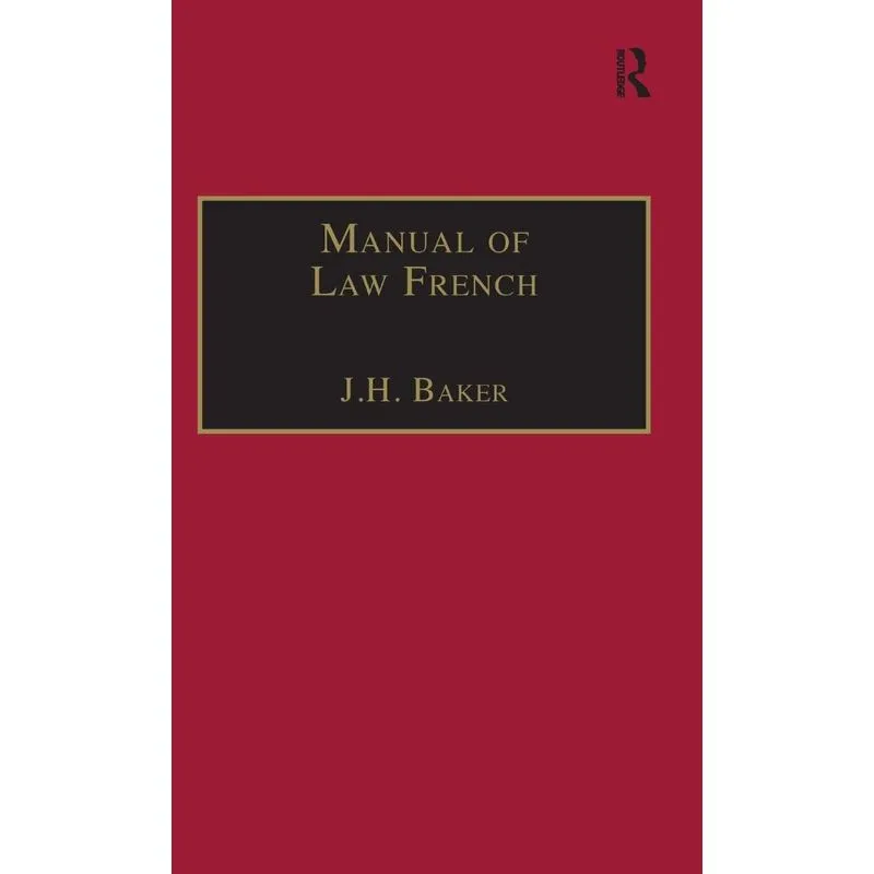 Manual of Law French