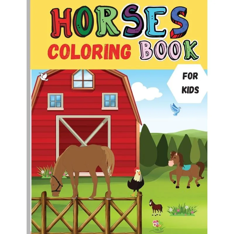 Horses Coloring Book