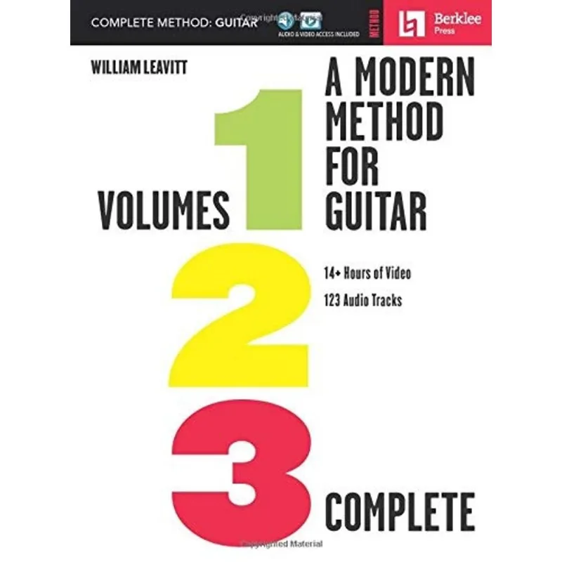 A MODERN METHOD FOR GUITAR - VOLUMES 1, 2 AND 3