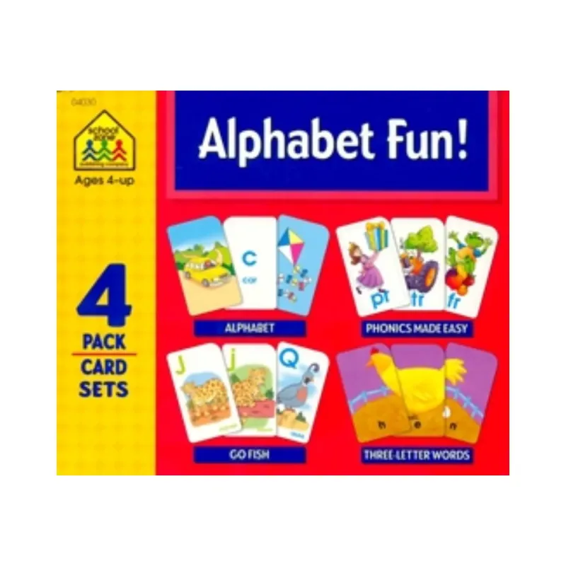 Alphabet Fun - 4 Pack Card Sets