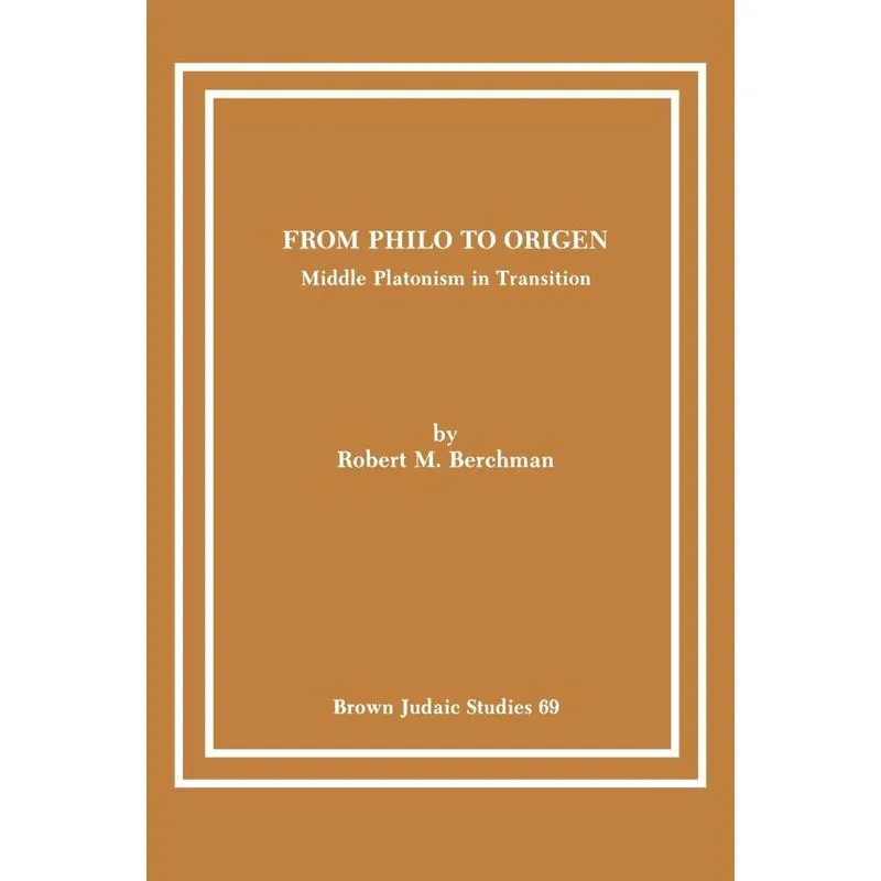 From Philo to Origen