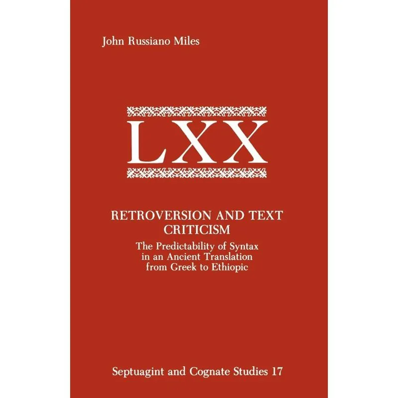 Retroversion and Text Criticism
