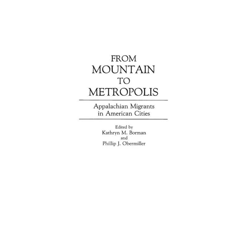 From Mountain to Metropolis
