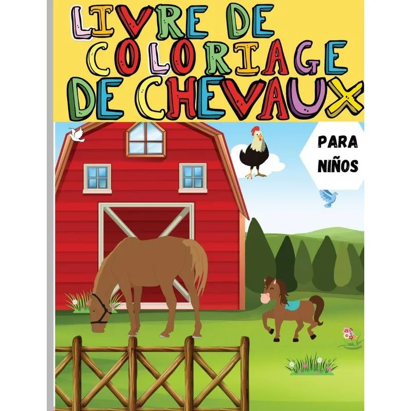 Chevaux Livre de Coloriage